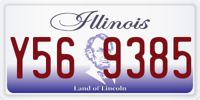 IL license plate Y569385