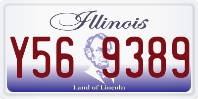 IL license plate Y569389