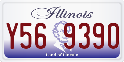IL license plate Y569390
