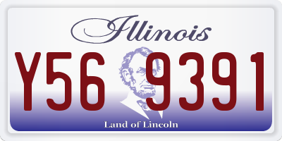 IL license plate Y569391