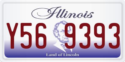 IL license plate Y569393