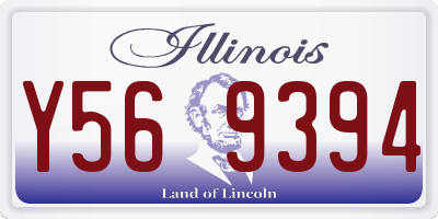 IL license plate Y569394
