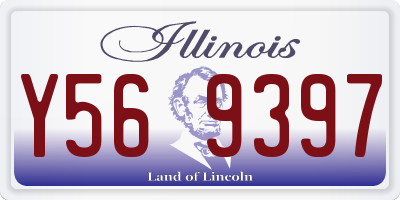 IL license plate Y569397