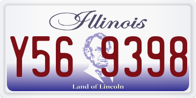 IL license plate Y569398