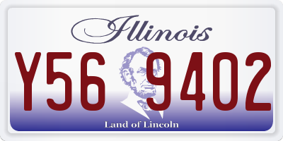 IL license plate Y569402