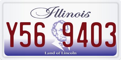 IL license plate Y569403
