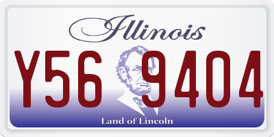 IL license plate Y569404