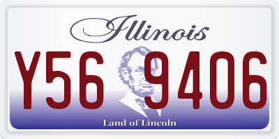 IL license plate Y569406