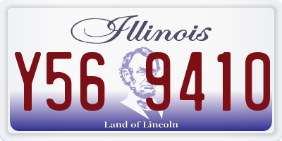 IL license plate Y569410