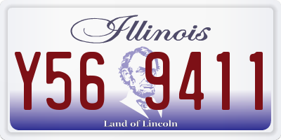 IL license plate Y569411