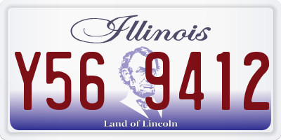 IL license plate Y569412