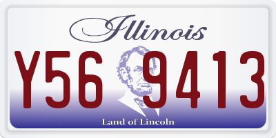 IL license plate Y569413