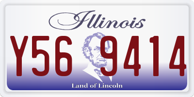 IL license plate Y569414