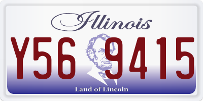 IL license plate Y569415