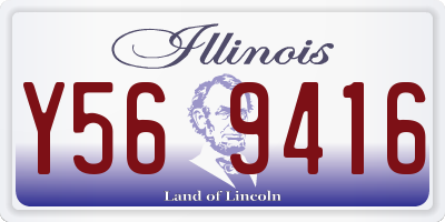 IL license plate Y569416