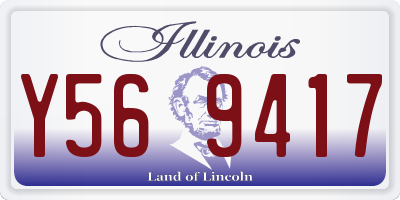 IL license plate Y569417