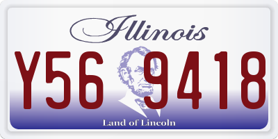 IL license plate Y569418