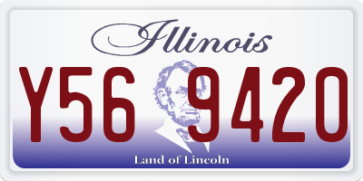 IL license plate Y569420