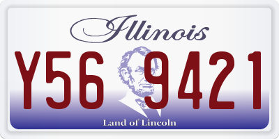 IL license plate Y569421