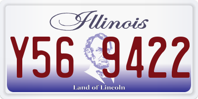 IL license plate Y569422
