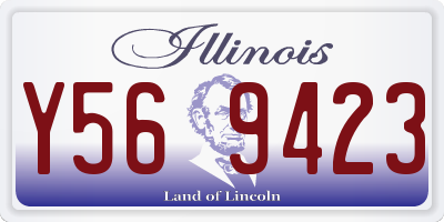 IL license plate Y569423