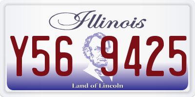 IL license plate Y569425
