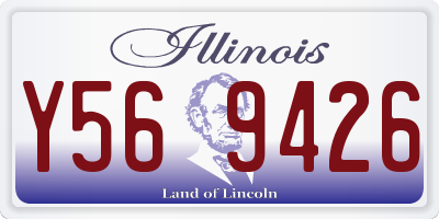 IL license plate Y569426