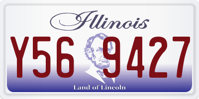 IL license plate Y569427
