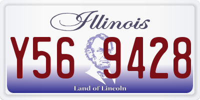 IL license plate Y569428