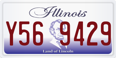 IL license plate Y569429