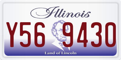 IL license plate Y569430
