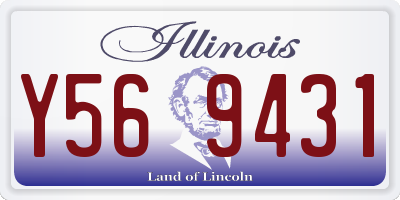 IL license plate Y569431