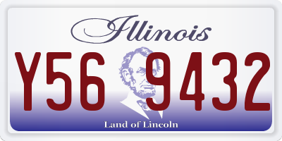IL license plate Y569432