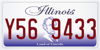 IL license plate Y569433