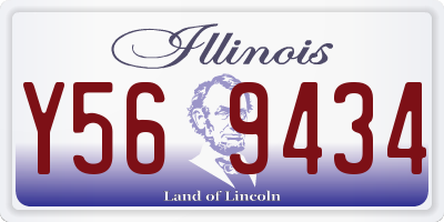 IL license plate Y569434
