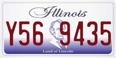 IL license plate Y569435