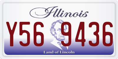 IL license plate Y569436