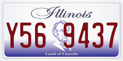 IL license plate Y569437