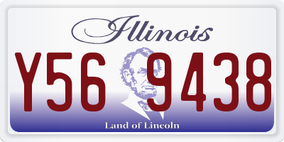 IL license plate Y569438