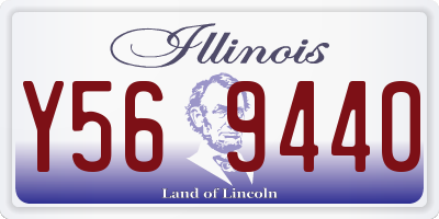 IL license plate Y569440