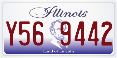 IL license plate Y569442