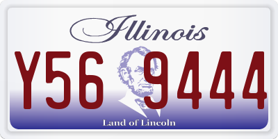 IL license plate Y569444