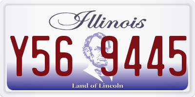 IL license plate Y569445