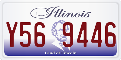 IL license plate Y569446