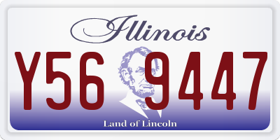 IL license plate Y569447