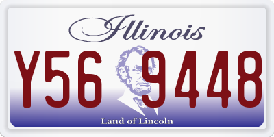 IL license plate Y569448