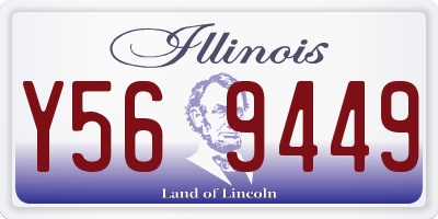IL license plate Y569449