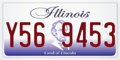 IL license plate Y569453