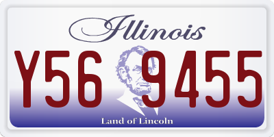 IL license plate Y569455