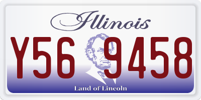 IL license plate Y569458